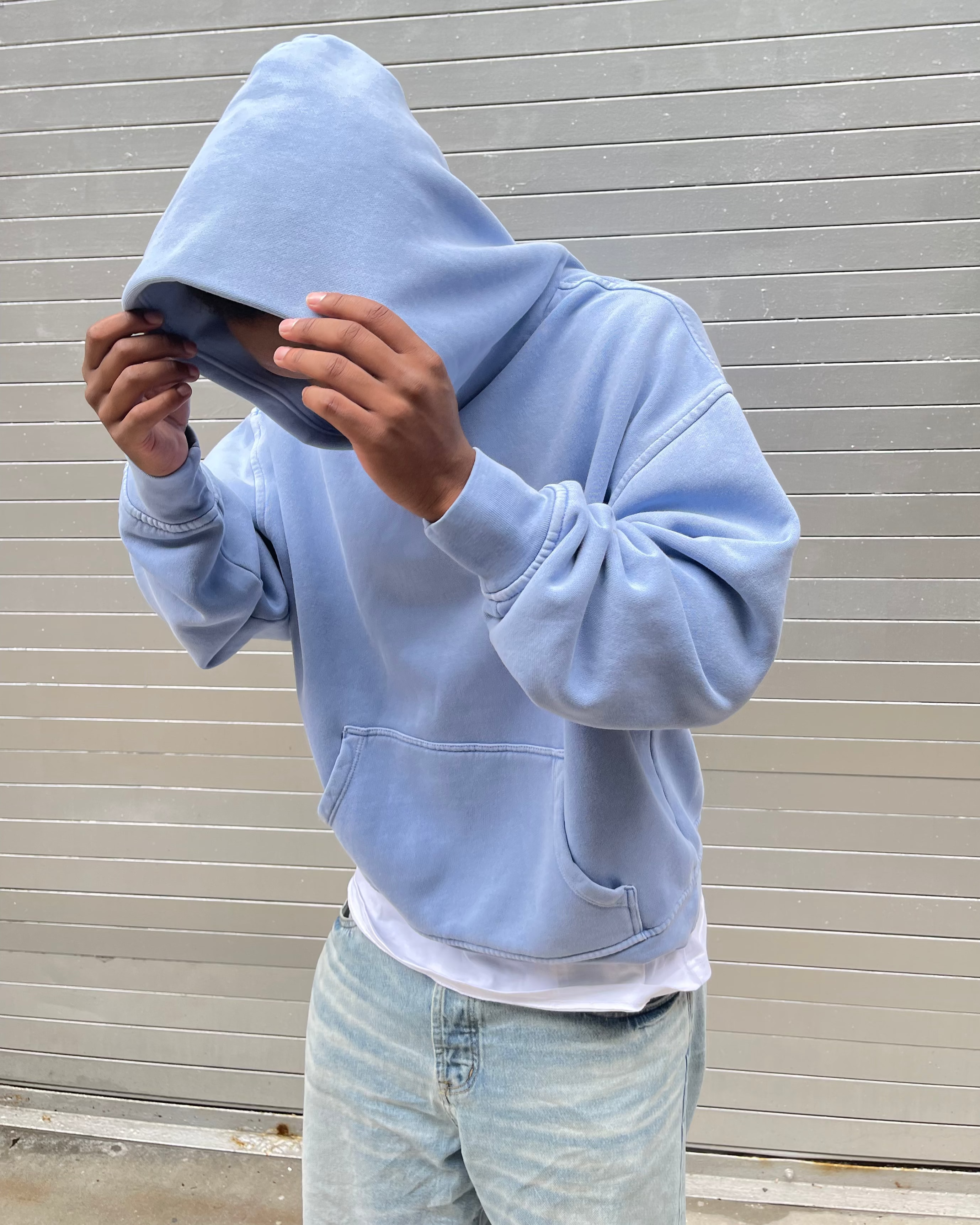 VINTAGE BLUE HOODIE